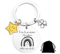 Regalo para compañeros de trabajo Cambio de trabajo Llavero regalo Adiós Colega, hacia la próxima aventura Cuídate de ti, despedida de la oficina Regalo regalo de transferencia de ideas de llavero