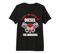 Regalo para Conductor de camión I Love The Smell of Diesel in The Morning Camiseta Premium