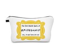 Regalo para dama de honor, despedida de soltera, regalos de boda para mejores amigas, bolsa de maquillaje, bolsa de cosméticos para mujeres, El que es dama de honor