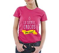 Regalo para Despedida de Soltera: Camiseta 'Lo Siento, Chicos ¡me Caso!' para Regalar a la Novia (Rosa, S)