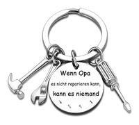 Regalo para el abuelo. Si el abuelo no puede repararlo, nadie puede ser llavero Best Opa Ever Schmuck Vatertags Geschenk Geburtstag Geschenk Weihnachtsgeschenk Neujahrsgeschenk von Nikelin zu Opa,