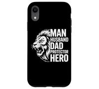 Regalo para el día del padre con cabeza de león con corazón Carcasa para iPhone XR