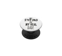 Regalo para el Día del Padre My Step-Dad is My Real Dad PopSockets PopGrip Adhesivo