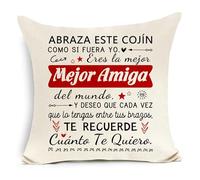 Regalo para el Mejor Amigo de la Hija o el Hijo Abraza Este cojín como si Fuera yo Funda de cojín Decorativa para el Mejor Amigo Regalo de cumpleaños Navidad o graduación