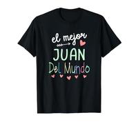 Regalo para el Nombre de Juan - El Mejor John El Mundo Camiseta gráfica económica, Hombre, Negro, XL