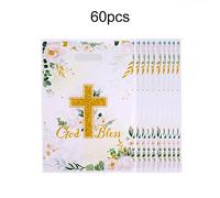 Regalo para Ella/Él 60pcs Bolsas de Compras Reutilizables de Plástico con la Inscripción "God " para Recuerdos de , Regalos Pequeños, Dulces y Almacenamiento Navideño, Bolsa para Envolver Regalos TMZ