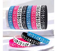 Regalo para Ella/Él, Set de 12 Pulseras de Silicona con Símbolos Musicales, para Conciertos, Festivales, de DJ, Regalos de Equipo y Reuniones Musicales