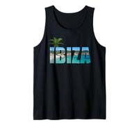 Regalo para fiesta de Palmera de Playa Ibiza Espana Camiseta sin Mangas