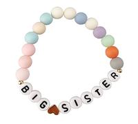Regalo para hermana mayor, pulsera para hermana mayor, regalos para hermanas pequeñas para niñas pequeñas, anuncio de hermana mayor, joyería para hermanas