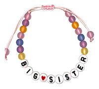Regalo para hermana mayor, pulsera para hermana mayor, regalos para hermanas pequeñas para niñas pequeñas, anuncio de hermana mayor, joyería para hermanas