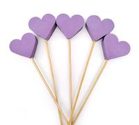 Regalo para invitados - Pack 15 uds. Piruleta de jabón aromático en forma de corazón - Detalle para eventos: cumpleaños, bodas, bautizos, comuniones, fiestas infantiles - Aroma: Lavanda