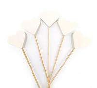 Regalo para invitados - Pack 20 uds. Piruleta de jabón aromático en forma de corazón - Detalle para eventos: cumpleaños, bodas, bautizos, comuniones, fiestas infantiles - Aroma: Coco