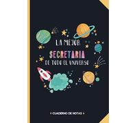 Regalo para la mejor Secretaria: Cuaderno de notas A5 regalo Secretaria- A5 /cuadriculado - | regalos Secretaria para el cumpleaños|regalo de cumpleaños colega