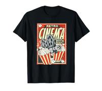 Regalo para los Amantes de Las películas: Camiseta Retro de Noche de Cine Camiseta
