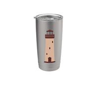 Regalo para los guardianes del faro de la torre de arquitectura Vaso térmico de acero inoxidable de doble pared