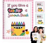 Regalo para maes/tros: Libro de tarjetas de regalo para el Día del Maestro - «Si le das vacaciones de verano a un maestro» - Ideal para el Día del M/aestro, el regreso a clases o el fin de año escolar