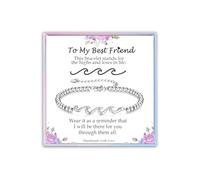 Regalo para mamá, esposa, abuela, hija, amiga, mejor amiga, hermana, pulsera de ondas plateadas, regalo para mujer, ideas de regalo de cumpleaños, las olas de la vida que hemos pasado juntos, regalo