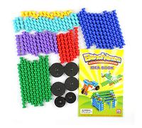 Regalo para niños Piezas del patrón de bricolaje Palos de plástico Bloques de construcción Juguete educativo (80 PCS)