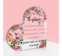 Regalo para Novia, Regalo Novia, Placa Acrílica, San Valentin Regalos Mujer Regalos para Parejas Regalos Originales Regalo Aniversario Pareja Regalos para tu Novia Regalo Cumpleaños Mujer Navidad