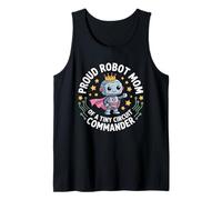 Regalo para Padres de Robot Team, Equipo de Apoyo Stem, Futuro Ingeniero Camiseta sin Mangas