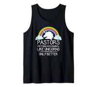 Regalo para Pastor | Pastors Are Like Unicorns Funny Preacher Camiseta sin Mangas