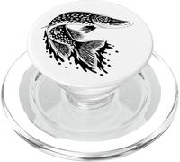 Regalo para Pescadores, Camiseta de Pescado para Hombre, Lucio, Gran Lucio PopSockets PopGrip para MagSafe