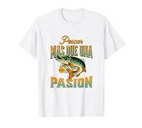 regalo para pescadores: PESCAR MAS QUE UNA PASION Camiseta