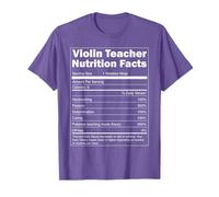 Regalo para profesor de música - Divertidos datos nutricionales para profesor de Camiseta