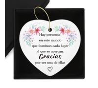 Regalo para Profesora Infantil Regalos para Profesoras Regalo Maestra Regalo Amiga Amigos Hombre Mujer Gracias Regalos Navidad Adornos Navidad Cerámica Tarjetas De Agradecimiento Decoracion Navidad