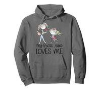Regalo para Sobrina Cute Stick Girls My Great Aunt Loves Me Sudadera con Capucha