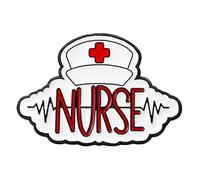 Regalo para trabajadores de la salud Broche esmaltado de aleación creativa con letras en inglés, Pin de solapa para médico y enfermera, Pin de solapa de seguridad