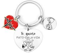 regalo pareja pareja llavero graciosa Eres lo mejor que mapachao en Español para enamorados y aniversario llavero originales para regalar regalos San Valentín, novios, amor, romántico Pareja (4)