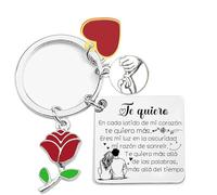 regalo pareja pareja llavero graciosa Eres lo mejor que mapachao en Español para enamorados y aniversario llavero originales para regalar regalos San Valentín, novios, amor, romántico Pareja (5)