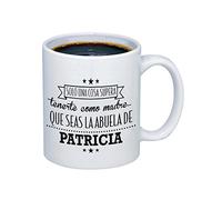 Regalo personalizable para madres: taza para la mejor madre y abuela personalizada con el nombre de su nieto
