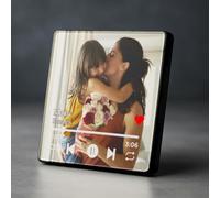 Regalo Personalizado con Canción y Foto Día del Padre Madre | Regalos para Parejas | Ideal para Aniversario, San Valentín Boda o Cumpleaños | Placa Hombre Mujer Imán de Nevera (Foto)