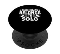 Regalo Personalizado con Nombre de Perro This Human Belongs To a PopSockets PopGrip Adhesivo