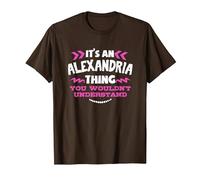 Regalo Personalizado de Alejandría Es una Cosa de Alejandría Camiseta, Hombre, Marrón, L