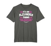 Regalo Personalizado de Alejandría Es una Cosa de Alejandría Camiseta, Hombre Tallas Grandes, Asfalto, 2X Alto
