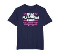 Regalo Personalizado de Alejandría Es una Cosa de Alejandría Camiseta, Hombre Tallas Grandes, Azul Marino, 2X Alto