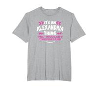 Regalo Personalizado de Alejandría Es una Cosa de Alejandría Camiseta, Hombre Tallas Grandes, Gris Jaspeado, 3X Alto