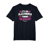 Regalo Personalizado de Alejandría Es una Cosa de Alejandría Camiseta, Hombre Tallas Grandes, Negro, 2X Alto
