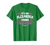 Regalo Personalizado de Alejandría Es una Cosa de Alejandría Camiseta, Hombre, Verde Kelly, L