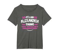 Regalo Personalizado de Alejandría Es una Cosa de Alejandría Camiseta, Mujer Tallas Grandes, Asfalto, 2XL Grande