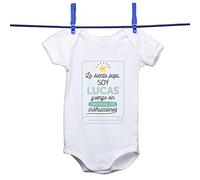 Regalo personalizado para un bebé: body 'Vengo sin instrucciones' Papá personalizable con nombre