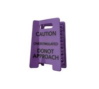 Regalo Pinza para cabello con señal de advertencia sobreestimulada única para amigos, familiares y amantes Accesorios distintivos Pinza para cabello sobreestimulada