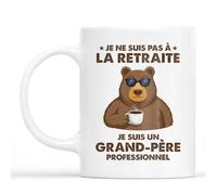 Regalo Plus Taza Je Soy Un Abuelo Profesional - Regalo de Retiro Hombre, Taza Buen Retiro Hombre, Taza Papi, Gran Pere Taza, Taza Fete Des Peres (Modelo #1)