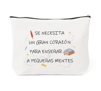 Regalo Profesora Bolsa Maquillaje Regalos para Maestras Regalo para Profesora Infantil Regalos para Profesoras Profesores Profesoras Primaria Profesor Maestra Aniversario Neceser de Cosméticos