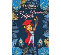 Regalo profesora - Super Maestra: Planificador Semanal : una Semana en 2 Páginas | Agenda profesor 2026-2027