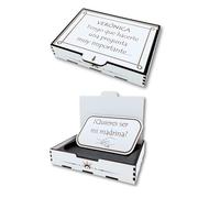 Regalo Quieres ser mi Madrina - Caja Personalizada Bautizo | Detalle Original para Pedir Ser Madrina de Bautizo - Idea Emotiva para Sorprender a la Madrina