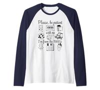 Regalo Retro de Nostalgia para Jugadores de los años 90, 80, niños de 1900, GenX Gen X Camiseta Manga Raglan